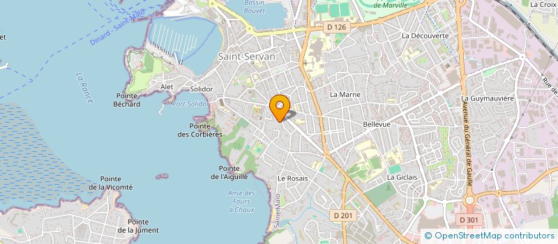 localisation de l'entreprise SAUVEGARDE DES CHAPELLES DU PAYS MALOUIN  SAINT-MALO