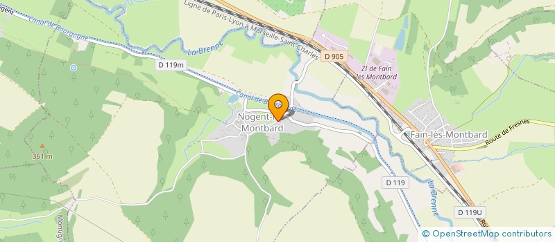 localisation de l'entreprise SAUVEGARDE DES TERRITOIRES DE LA BRENNE ET DU DANDARGE  NOGENT-LES-MONTBARD