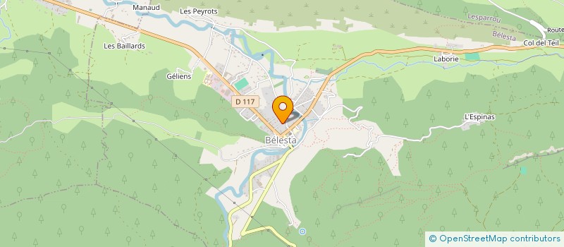 localisation de l'entreprise SAUVEGARDE DU CHATEAU D'AMONT à BELESTA