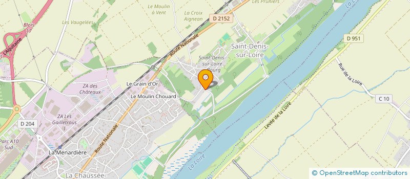 localisation de l'entreprise SAUVEGARDE DU CHATEAU DE LA BORDE PATRIMOINE HISTORIQUE ET CULTUREL PAR LA COMMERCIALISATION DE SES VINS ET SES EQUIDES  SAINT-DENIS-SUR-LOIRE