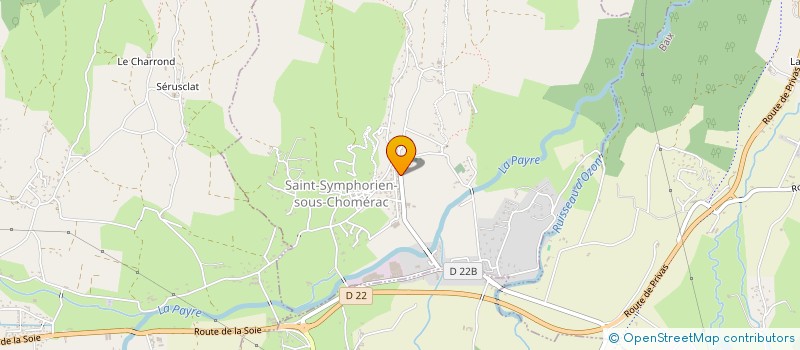 localisation de l'entreprise SAUVEGARDE DU PATRIMOINE DE L'EGLISE DE SAINT SYMPHORIEN SOUS CHOMERAC  SAINT-SYMPHORIEN-SOUS-CHOMERAC