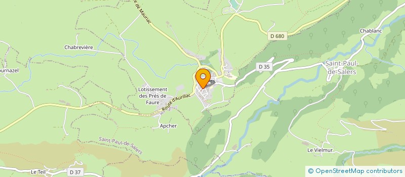 localisation de l'entreprise SAUVEGARDE DU PATRIMOINE DE SALERS à SALERS