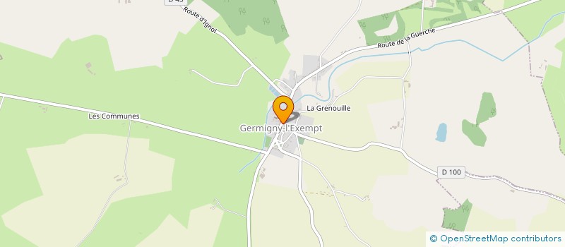 localisation de l'entreprise SAUVEGARDE DU PATRIMOINE MEDIEVAL DE GERMIGNY-L'EXEMPT - SPMGE  GERMIGNY-L'EXEMPT