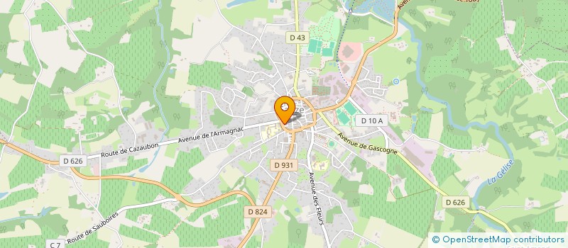 localisation de l'entreprise SAUVEGARDE DU PETIT PATRIMOINE ELUSATE  EAUZE