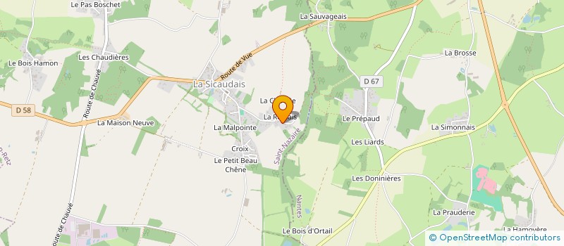 localisation de l'entreprise SAUVEGARDE ET RECONSTRUCTION POINTIER  CHAUMES-EN-RETZ