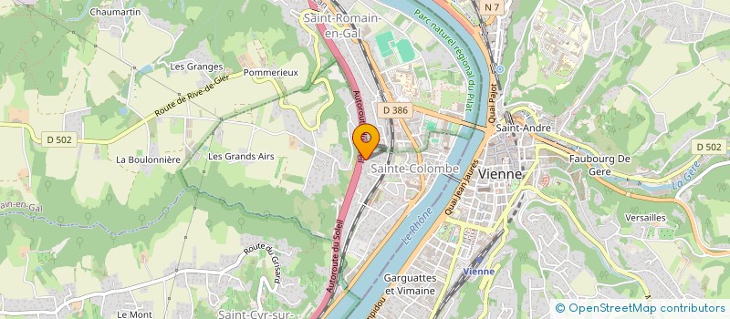 localisation de l'entreprise SAUVEGARDE RIVE DROITE  SAINT ROMAIN EN GAL