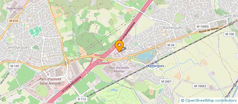 localisation de l'entreprise SAUVETERRE à BAILLARGUES