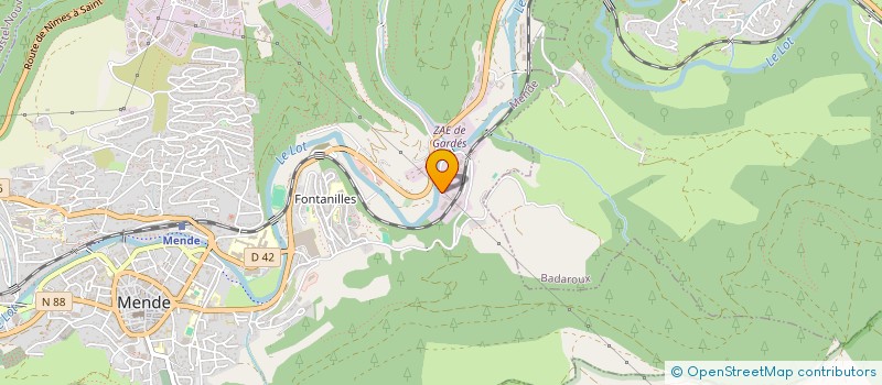 localisation de l'entreprise SAUVETERRE  MENDE