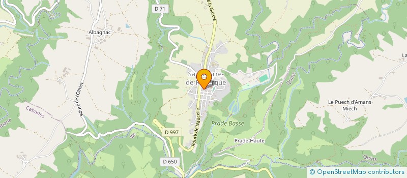 localisation de l'entreprise SAUVETERRE  SAUVETERRE-DE-ROUERGUE