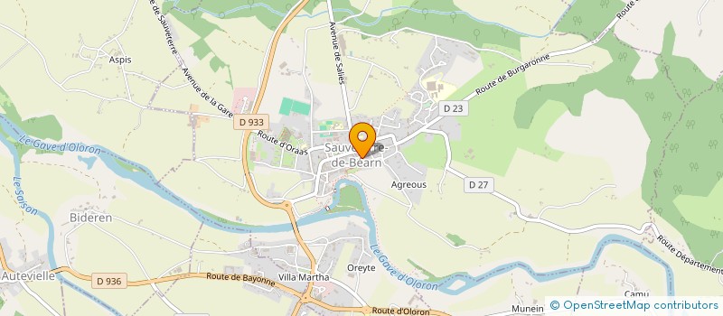 localisation de l'entreprise SAUVETERRE AN 2000  SAUVETERRE-DE-BEARN