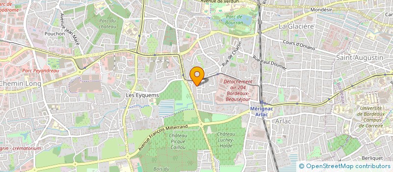 localisation de l'entreprise SAUVETEUR-AQUATIQUE.FR - SA.FR  MERIGNAC