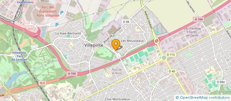 localisation de l'entreprise SAUVETEURS CITOYENS SECOURISTES 93 (SCS 93)  VILLEPINTE