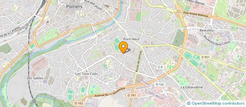 localisation de l'entreprise SAUVETEURS DE LA VIENNE  POITIERS
