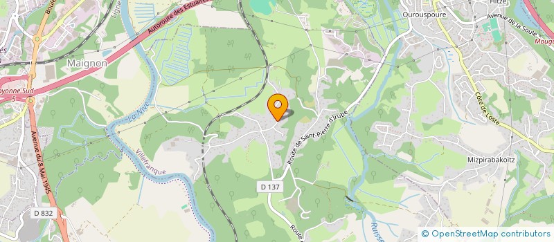 localisation de l'entreprise SAUVETRE  VILLEFRANQUE