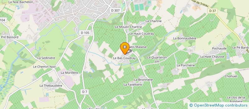 localisation de l'entreprise SAUVETRE ANTHONY SARL  LE LOROUX-BOTTEREAU