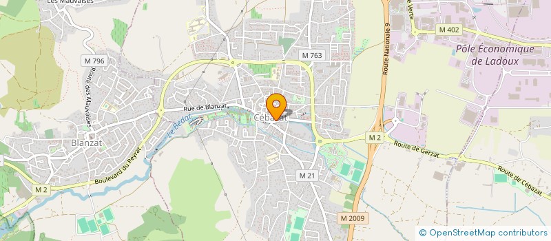 localisation de l'entreprise SAUVEUR  CEBAZAT