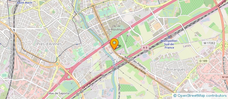 localisation de l'entreprise SAUVEUR PRODUCTION à MONTPELLIER