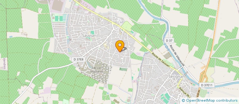 localisation de l'entreprise SAUVIANOC  SAUVIAN