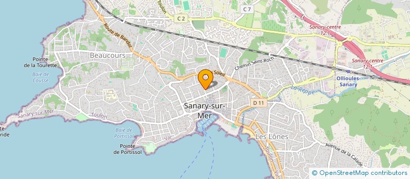localisation de l'entreprise SAUVIKA à SANARY-SUR-MER