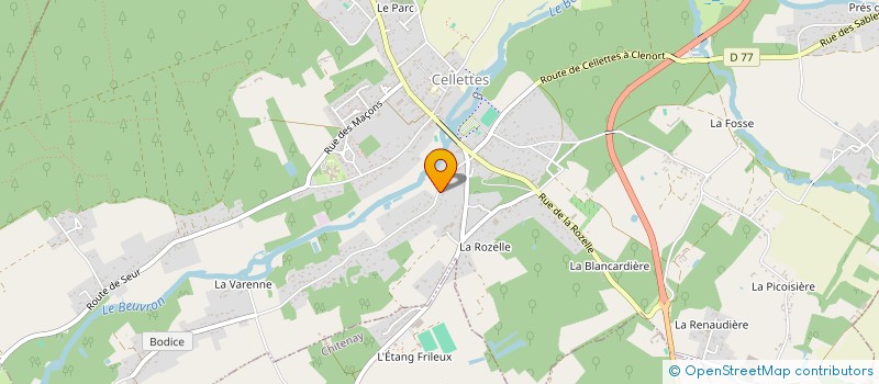 localisation de l'entreprise SAUVONS L'ABEILLE à CELLETTES