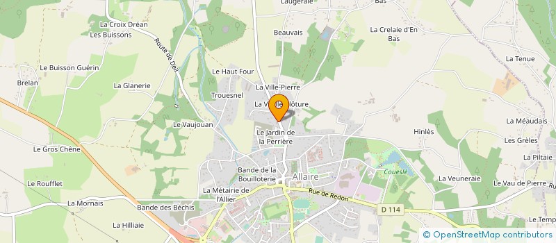 localisation de l'entreprise SAUVOUREL FREDERIC MECANIQUE DE PRECISION à ALLAIRE