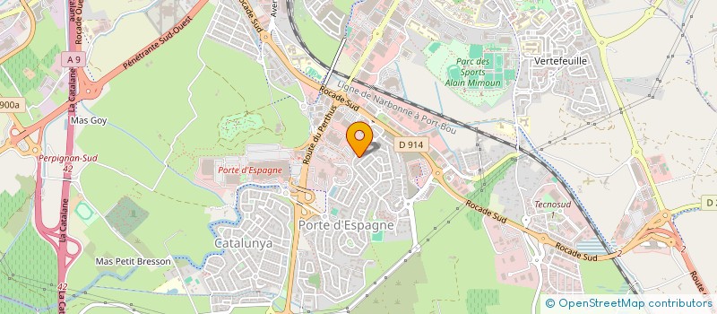 localisation de l'entreprise SAUVY IMPACT INNOVATION ET TERRITOIRE  PERPIGNAN