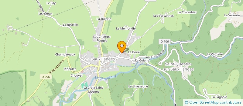 localisation de l'entreprise SAUX BRIO ENERGIE  SAUXILLANGES