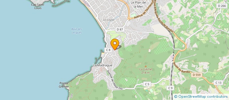 localisation de l'entreprise SAUZE 632 à SAINT-CYR-SUR-MER