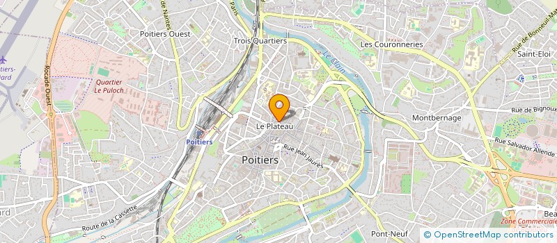 localisation de l'entreprise SAUZE COIFF  POITIERS
