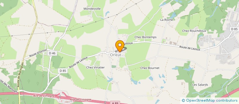 localisation de l'entreprise SAUZEDDE-SEVESTRE  ORLEAT