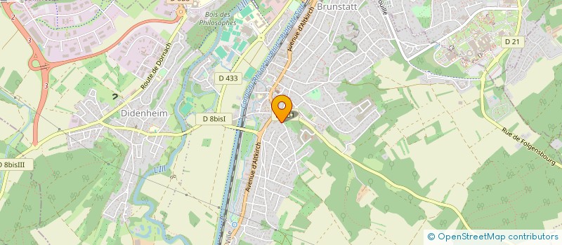 localisation de l'entreprise SAUZET INVEST  BRUNSTATT-DIDENHEIM