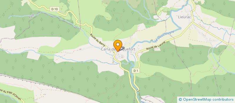 localisation de l'entreprise SAUZET JEREMIE à CARLA-DE-ROQUEFORT
