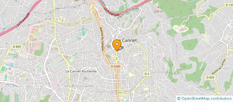 localisation de l'entreprise SAV BRUNET  LE CANNET