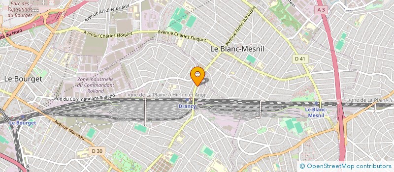 localisation de l'entreprise SAV ELEC à DRANCY