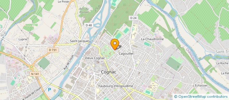 localisation de l'entreprise SAV GOMBERT ET FILS SARL à COGNAC