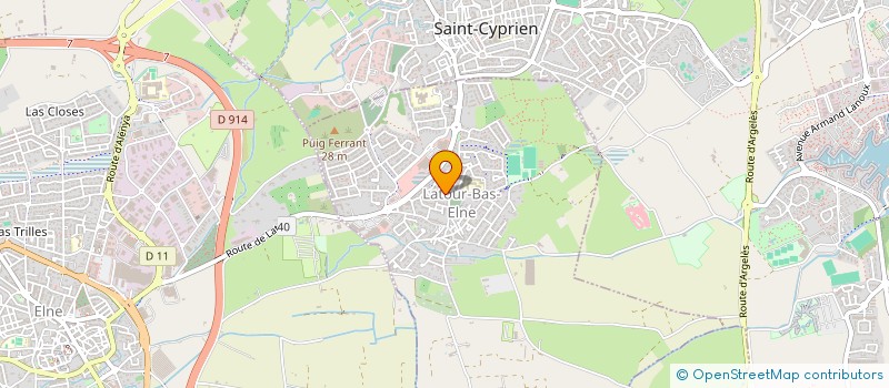 localisation de l'entreprise SAV MATHIEU 66  LATOUR-BAS-ELNE