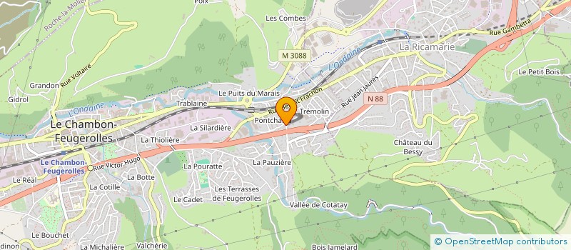 localisation de l'entreprise SAV RHONE ALPES à LE CHAMBON-FEUGEROLLES