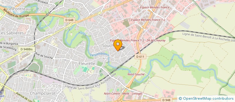 localisation de l'entreprise SAVA à NIORT