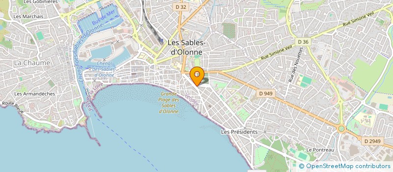 localisation de l'entreprise SAVALI à LES SABLES D'OLONNE
