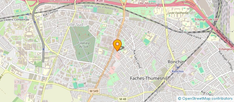 localisation de l'entreprise SAVANA à FACHES-THUMESNIL