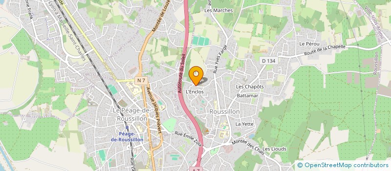 localisation de l'entreprise SAVAR à ROUSSILLON