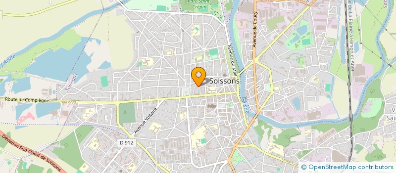 localisation de l'entreprise SAVART SARL à SOISSONS