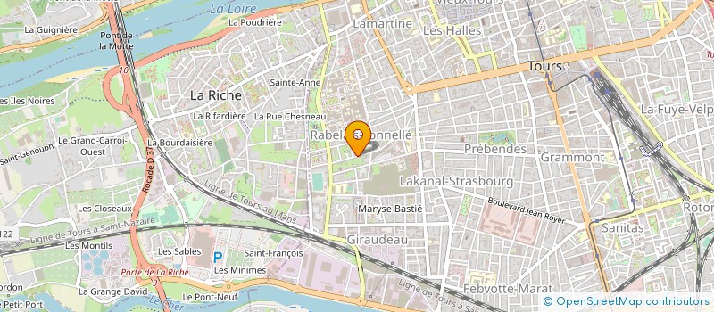 localisation de l'entreprise SAVARY COUVERTURE  TOURS