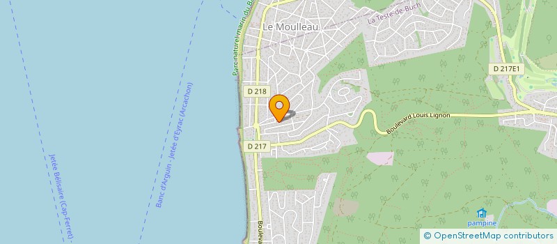 localisation de l'entreprise SAVARY MAPPUS à LA TESTE DE BUCH