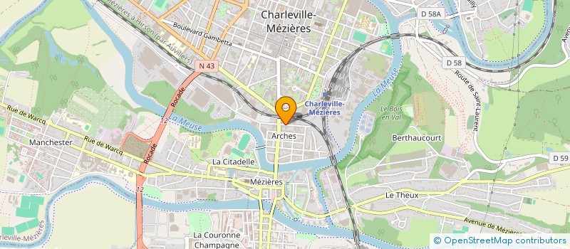 localisation de l'entreprise SAVARY MOTOS SPORTS  CHARLEVILLE-MEZIERES