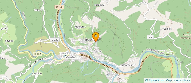 localisation de l'entreprise SAVAT  SAINT-SAUVEUR-DE-MONTAGUT