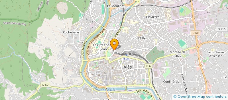 localisation de l'entreprise SAVATE ALESIENNE - USCA  ALES