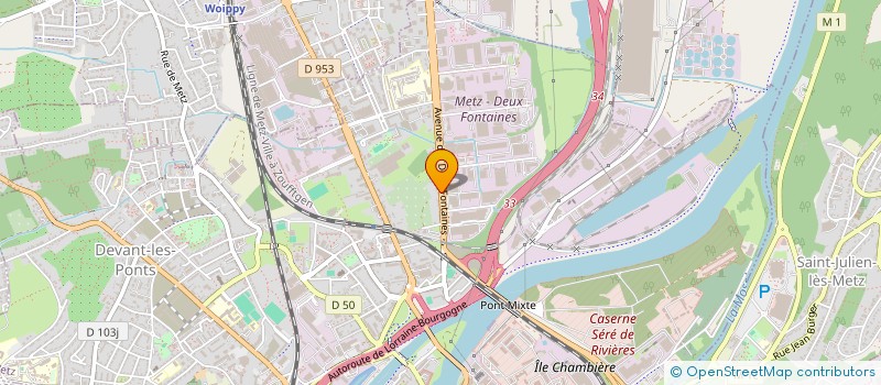 localisation de l'entreprise SAVATE BOXE FRANCAISE  METZ