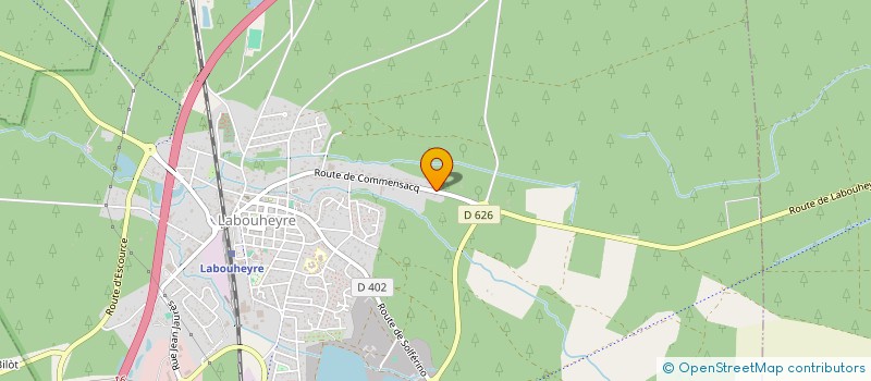 localisation de l'entreprise SAVATE BOXE FRANCAISE BOUHEYROT  LABOUHEYRE