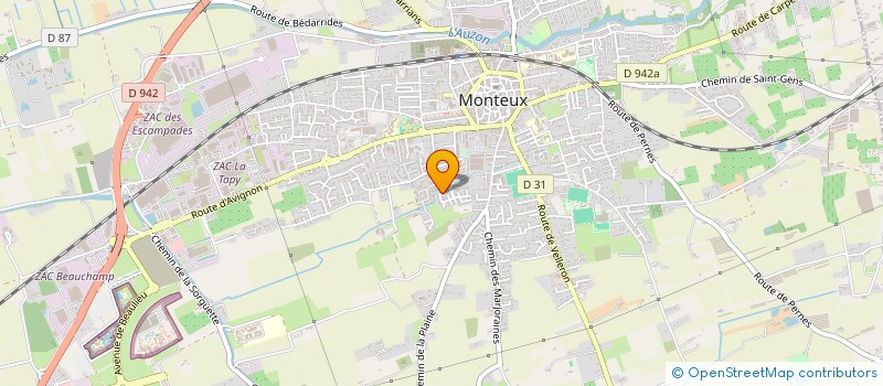 localisation de l'entreprise SAVATE BOXE FRANCAISE MONTEUX  MONTEUX